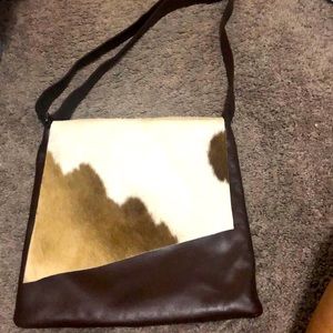 Genuine leather crossbody